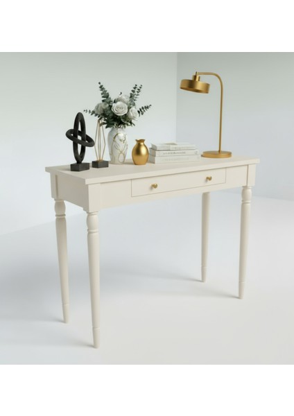 100 cm Masif Tornalı Krem Dresuar modelleri