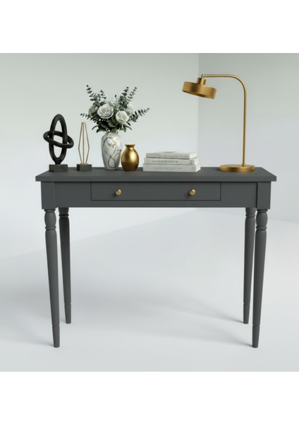 110 cm Masif Tornalı Antrasit Dresuar fiyatları