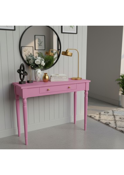 110 cm Masif Tornalı Pembe Dresuar