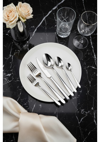 Glare 36 Parça 6 Kişilik Çatal Kaşık Bıçak Takımı