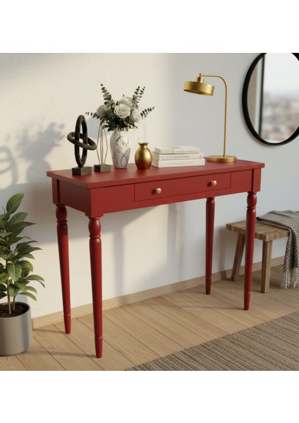 110 cm Masif Tornalı Kırmızı Dresuar