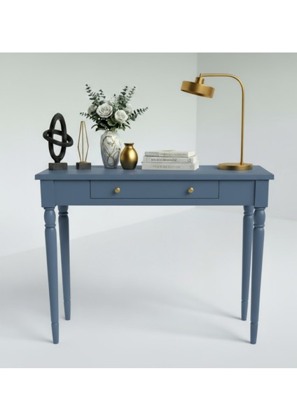 80 cm Masif Tornalı Mavi Dresuar modelleri