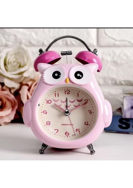 Baykuş Işıklı Masaüstü Saat