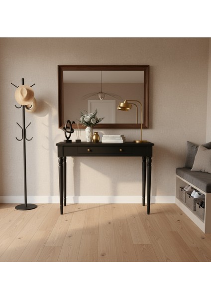 100 cm Masif Tornalı Siyah Dresuar