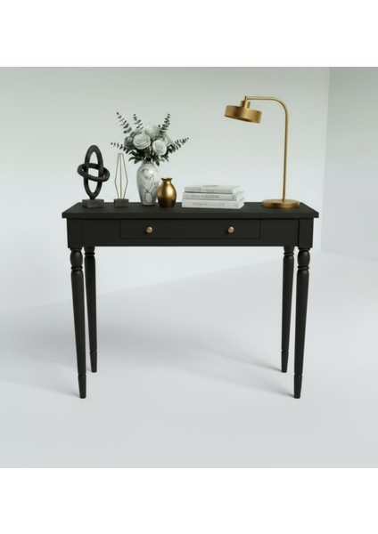 100 cm Masif Tornalı Siyah Dresuar modelleri