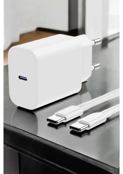 Ios Uyumlu Type-C Girişli Hızlı Şarj 15/15 Pro Max Adaptör ve Kablosu indirimleri