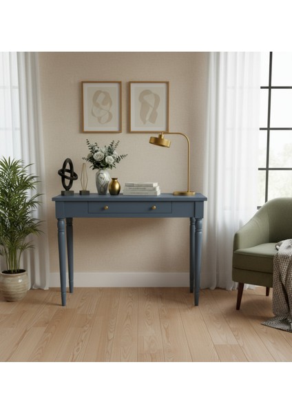 110 cm Masif Tornalı Mavi Dresuar