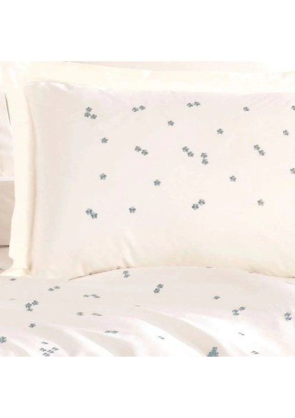 Buğz Hobby Çift Kişilik Poplin Premium Nakışlı Nevresim Spring Krem modelleri