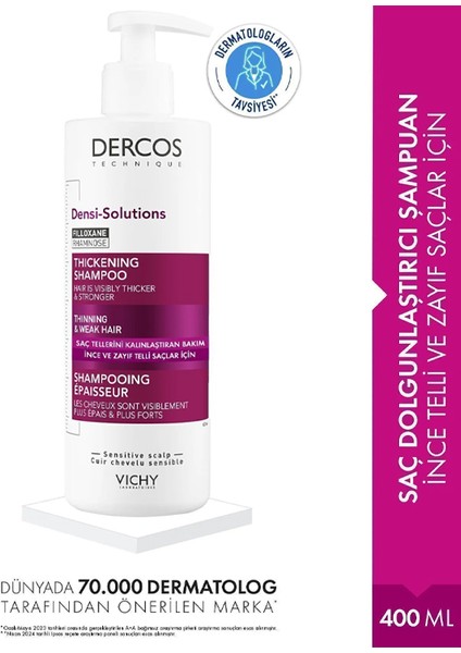 Dercos Densi-Solutions Şampuan 400 ml K0000