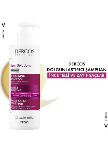 Dercos Densi-Solutions Şampuan 400 ml K0000 fiyatları
