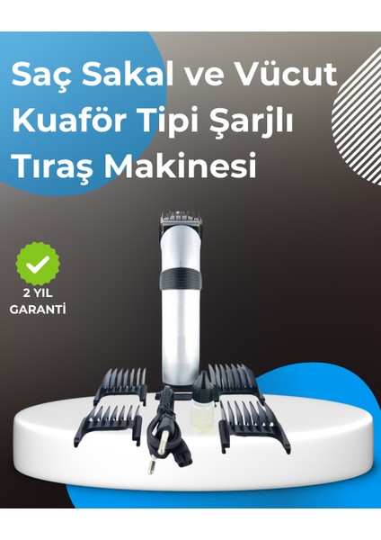 Profesyonel Saç ve Sakal Tıraş Makinesi – Tam Aksesuar Setli - I93H69N4-5A51VS