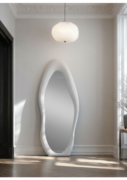 Nero Dalgalı Çerçeveli 165X65 cm Oval Boy Aynası modelleri