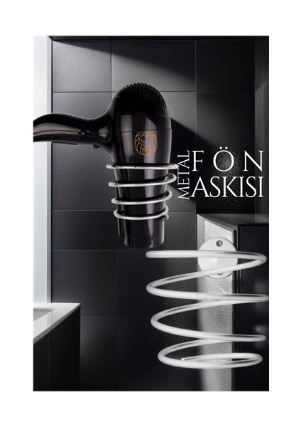 Hsnet Metal Fön Askısı Krom - I68H04N0-7A04VS