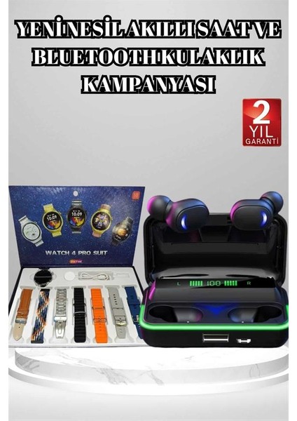 Powerbank Bluetooth Kulaklık ve Akıllı Saat 7 Kordonlu Metal Kordon Plastik Kordo - I32H48N0-3A6 fiyatları