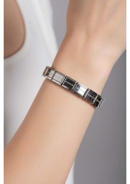 Italyan Charm Çelik Bileklik Nomination Yazılı Bileklik fırsatları