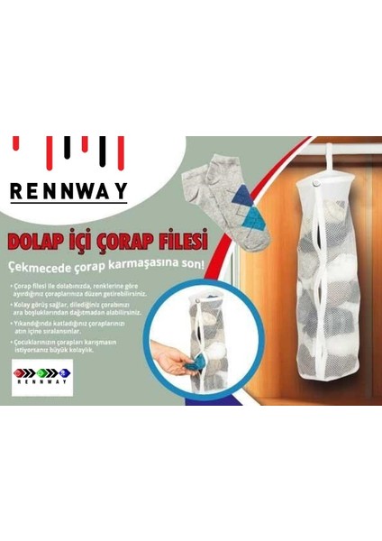 5 Adet Temiz Çorap Düzenleyici + Araç Bagaj Düzenleyici Bölmeli Organizer - 2li Set ULW5PL modelleri