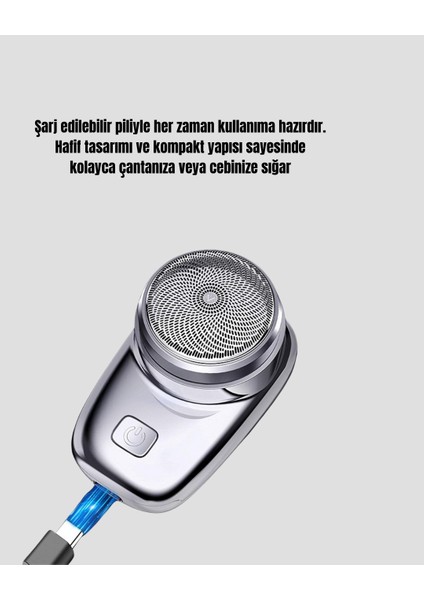 Mini Tıraş Makinesi – Taşınabilir Şarjlı Hassas Kesim Modern ve Dayanıklı - I01H92N6-3A1 fırsatları