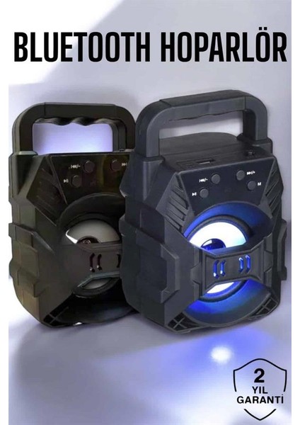 Taşınabilir Bluetooth Hoparlör LED Işıklı Uzun Pil Ömrü - I09H94N7-0A36VS