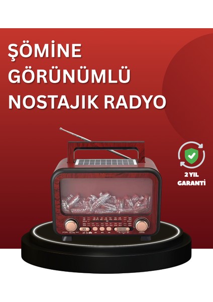 Solar Panelli Alev Işıklı Bluetooth Hoparlör – Çoklu Giriş Uzun Pil Ömrü - I29H72N9-5A74V