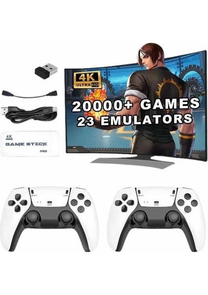 3D 4K Hd 2.4g Game Stick 4K Ultra Hd Oyun Konsolu Çift Kollu - I34H06N5-6A80VS indirimleri