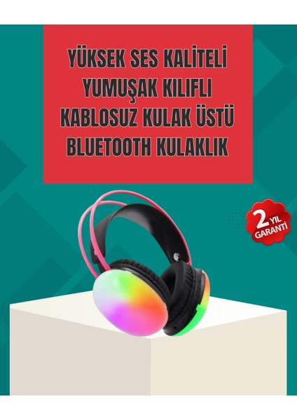 Type-C Şarjlı Rgb Işıklı Bluetooth Oyuncu Kulaklığı - I70H50N3-3A55VS