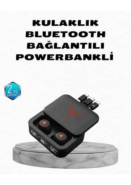 Powerbank Özellikli Bluetooth Kablosuz Kulaklık – Dokunmatik Kontrol Uzun Pil Ö - I51H48N4-8A6