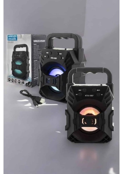 Işıklı Bluetooth Hoparlör Müzik ve Renkli Işık Taşınabiilir - I77H97N2-2A25VS fırsatları