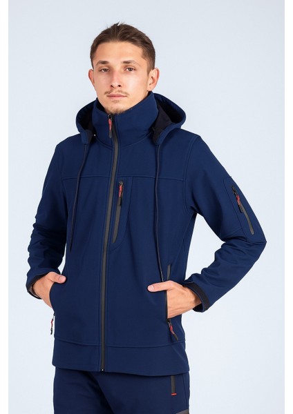 Suya Dayanıklı Slim Fit Softshell Kapüşonlu Erkek Mont indirimleri