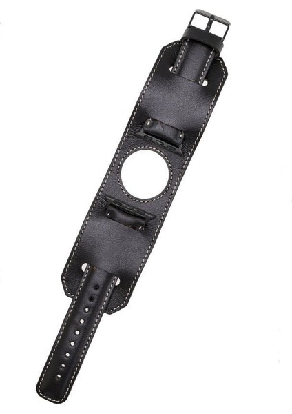 Mulvxurg URG02 Apple Watch Uyumlu Deri Kordon 42-44-45MM Cuff Rst1 (Mulvix) modelleri