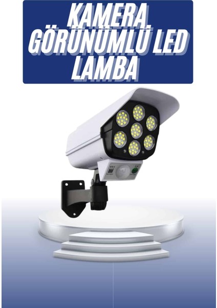 Solar Bahçe Lambası Uzaktan Kumandalı Kamera Görünümlü Hareket Sensörlü - I71H37N0-5A98VS