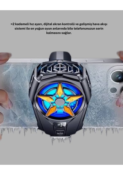 Telefon Soğutucu Radyatör Type-C Bağlantılı 2 Kademeli Dijital Kontrollü - I63H67N0-4A05VS modelleri