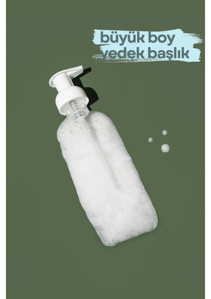 Köpük Sabunluk Yedek Pompa Başlık – Beyaz | 700 ml Uyumlu Köpük Pompası