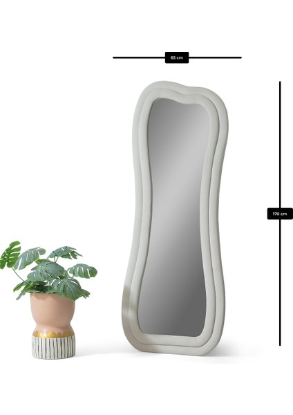 Sun Dalgalı Çerçeveli 170X65 cm Oval Boy Aynası indirimleri