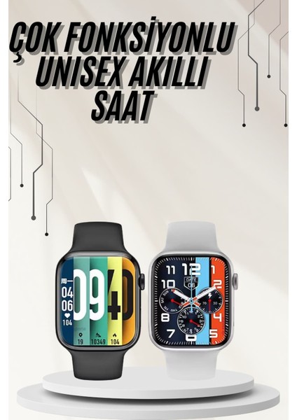 Plastik Kordonlu Kalp Atışı Uyku Takibi ve Çağrı Cevaplayabilen Akıllı Saat - I69H53N5-9A28