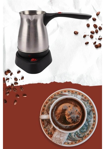 Yeni Nesil Türk Kahve Makinesi Cezvesi Siyah Gri Kablolu Pratik - I87H99N2-2A02VS fiyatları