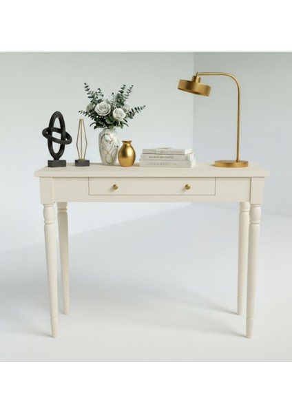 120 cm Masif Tornalı Krem Dresuar fiyatları