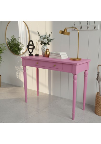 120 cm Masif Tornalı Pembe Dresuar