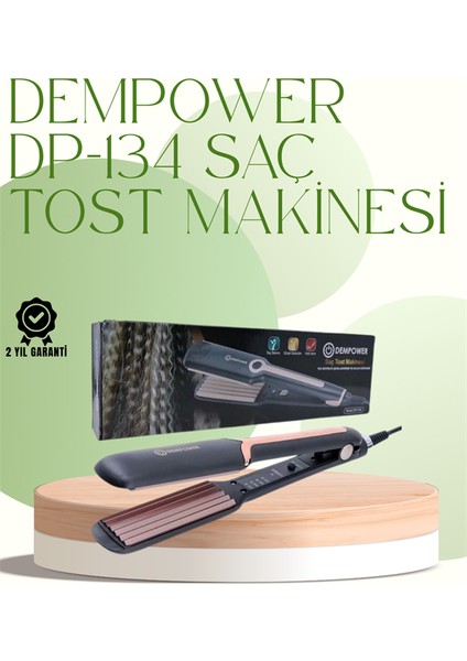 DP-134 Saç Tost Makinesi 220°C Isı Ayarlı 360° Dönebilen Kablo - I47H97N9-5A74VS