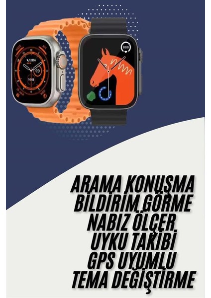 Akıllı Saat Kordon Hediyeli Güçlü Batarya Kapasiteli Titreşimli Bildirim Görm - I84H28N8-9A4