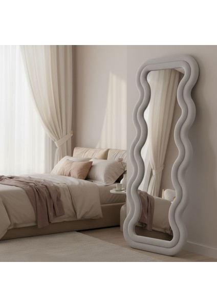 Mundo Dalgalı Çerçeveli 170X65 cm Oval Boy Aynası fiyatları