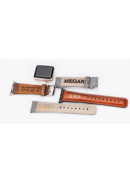 Apple Watch Uyumlu Deri Kordon 38-40-41MM Rt Cp4 Fuşya fırsatları