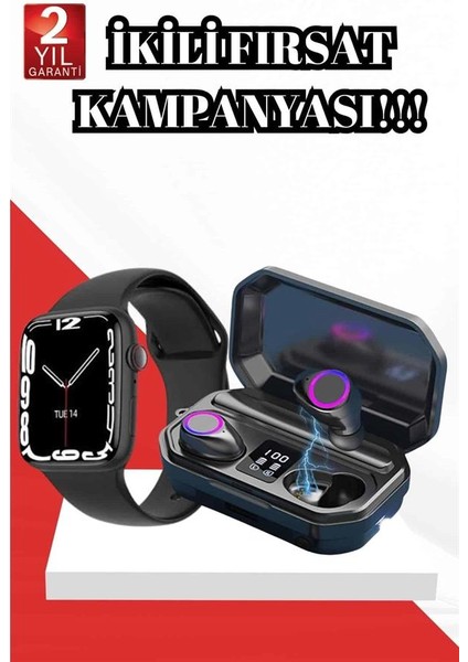 2025 Model Akıllı Saat ve Bluetooth Kulaklık 5.0 Bluetooth Bağlantılı Dokunmat - I55H40N8-9A6 fiyatları