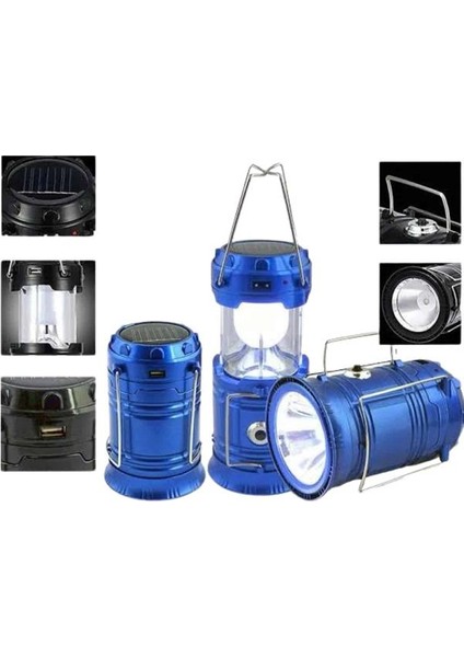 Solar Şarjlı Kamp Lambası Güneş Enerjili Kızaklı Kamp Feneri Çadır Feneri L - I61H05N1-9A8 modelleri