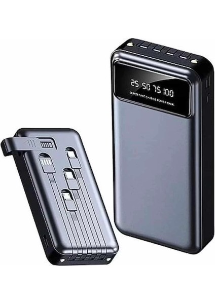 Powerbank 20.000 Mah Hızlı Şarj Özellikli Taşınabilir USB Girişli fiyatları