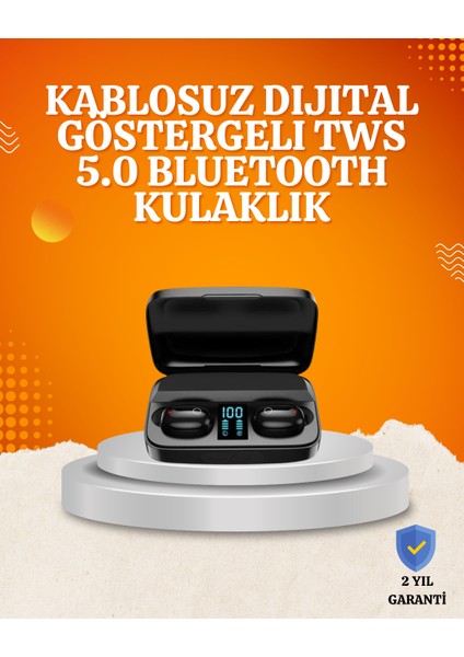 1800 MAH Güçlü Şarj Kutusu ile Bluetooth Kulaklık Seti - I61H59N3-4A76VS
