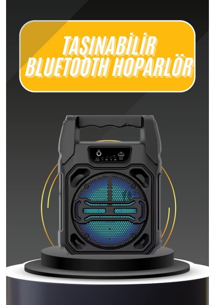 Karaoke Mikrofonlu Fm Radyolu Bluetooth Hoparlör Yüksek Ses Kaliteli - I26H77N7-1A02VS