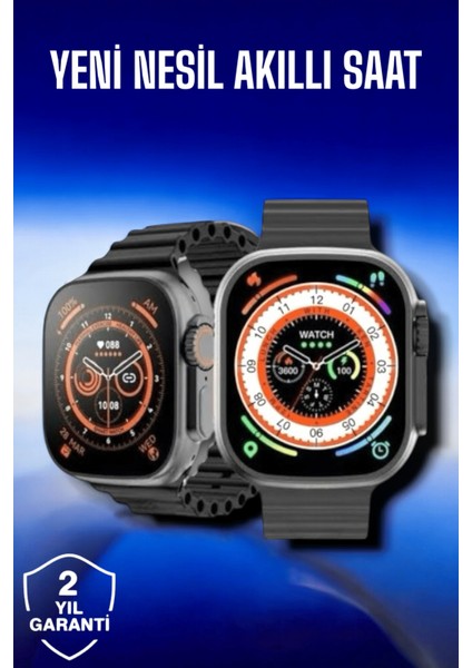 45 mm Gri Kasa Ultra Akıllı Saat Sesli Görüşme Sağlık Takibi Suya Dayanıklı - I36H33N0-2A6