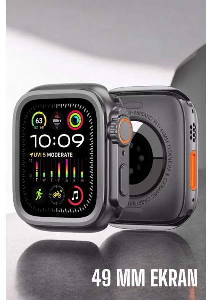 45 mm Gri Kasa Ultra Akıllı Saat Sesli Görüşme Sağlık Takibi Suya Dayanıklı - I36H33N0-2A6 modelleri