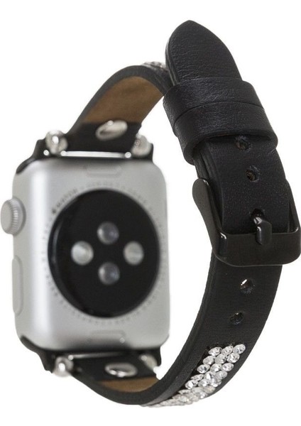 Mulvxurg URG02 Apple Watch Uyumlu Deri Kordon 38-40-41MM Taşlı St Rst1 (Mulvix) fiyatları