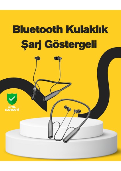 Y12 Bluetooth Boyun Bantlı Kulaklık – 100 Saat Pil Bluetooth 5.3 Dokunmatik Kont - I96H47N3-0A0